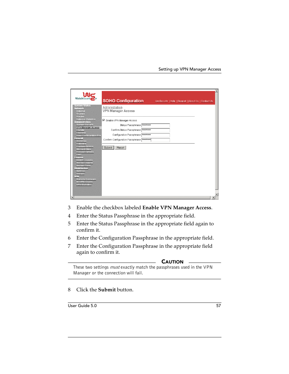WatchGuard Technologies SOHO User Manual | Page 57 / 118