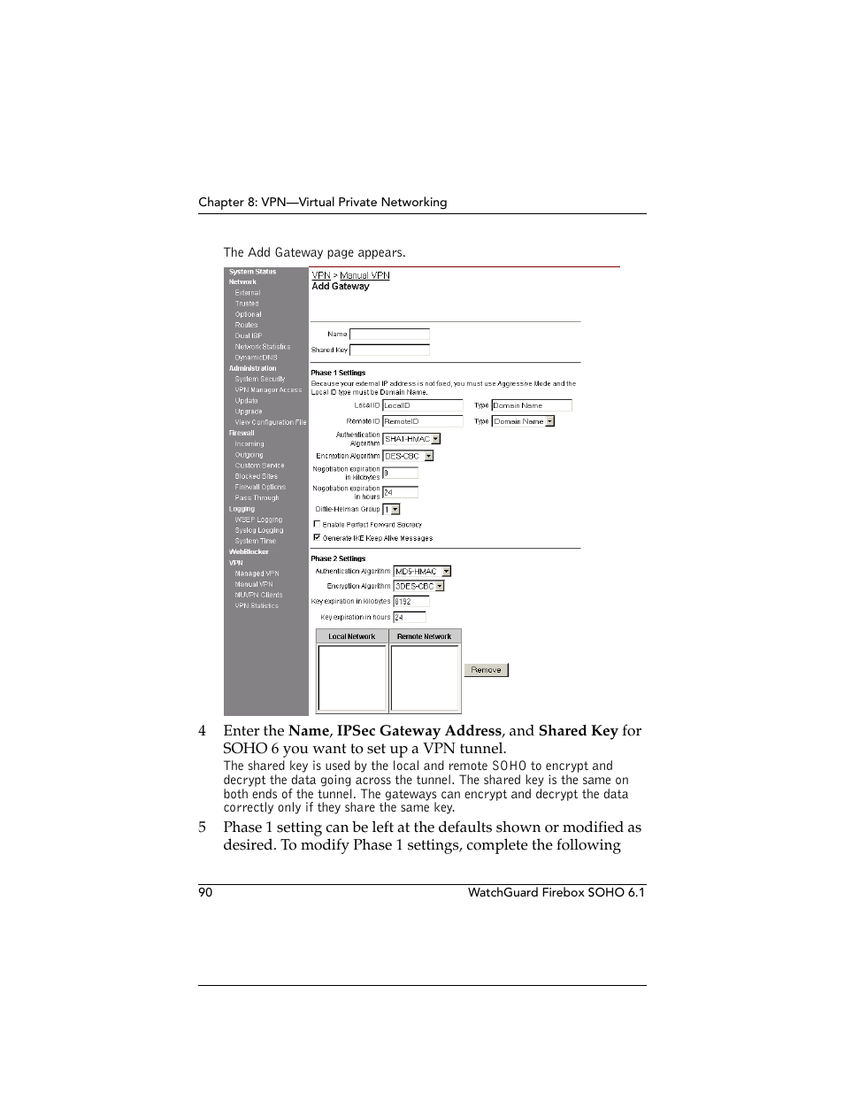 WatchGuard Technologies WatchGuard Firebox SOHO 6 User Manual | Page 108 / 140