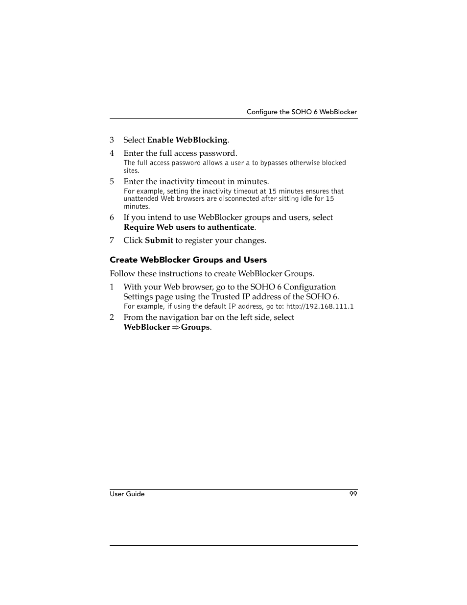 WatchGuard Technologies WatchGuard Firebox SOHO 6 User Manual | Page 117 / 140