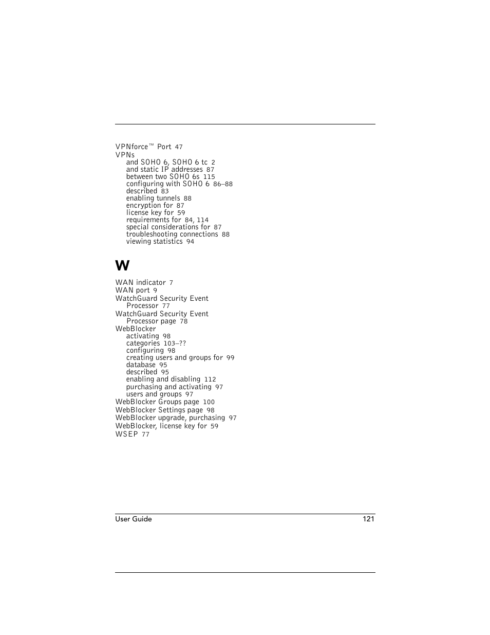 WatchGuard Technologies WatchGuard Firebox SOHO 6 User Manual | Page 139 / 140
