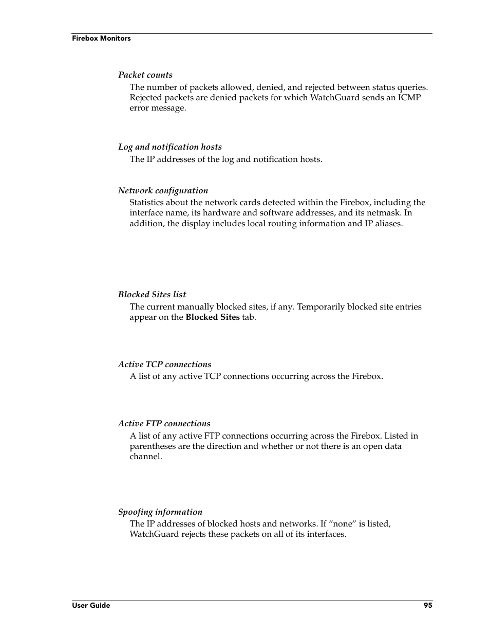 WatchGuard Technologies FireboxTM System 4.6 User Manual | Page 105 / 170