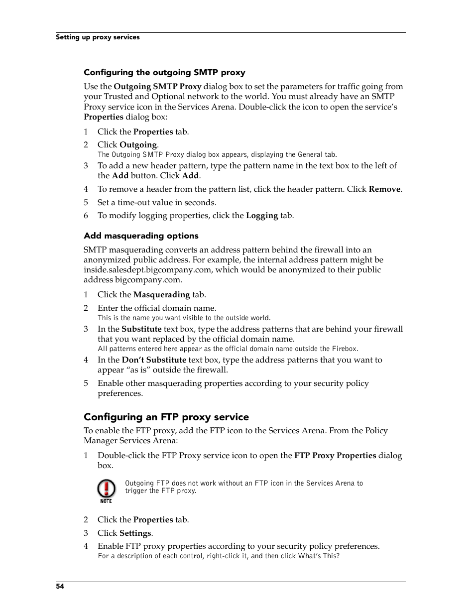 WatchGuard Technologies FireboxTM System 4.6 User Manual | Page 64 / 170