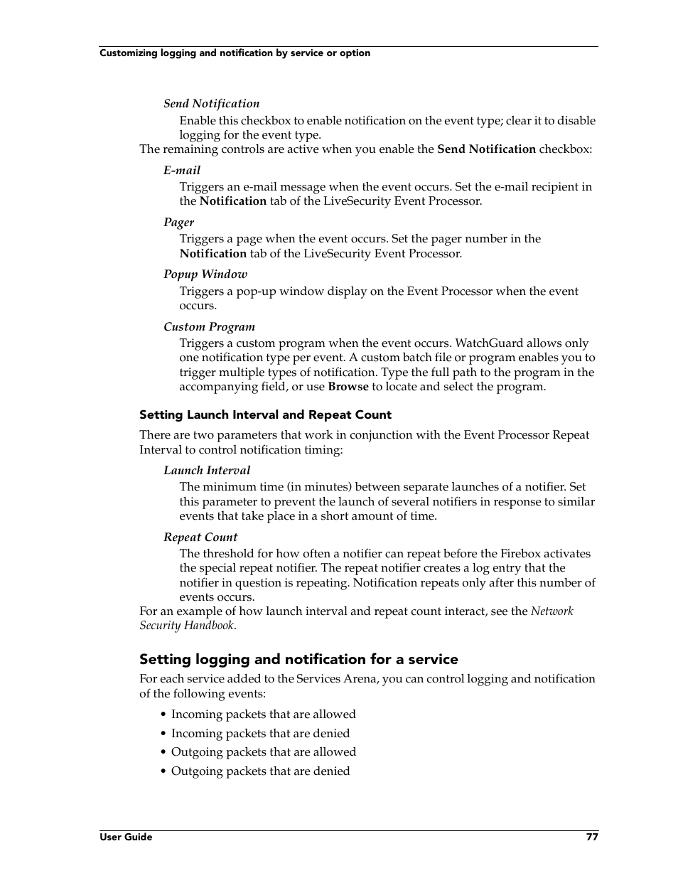 WatchGuard Technologies FireboxTM System 4.6 User Manual | Page 87 / 170