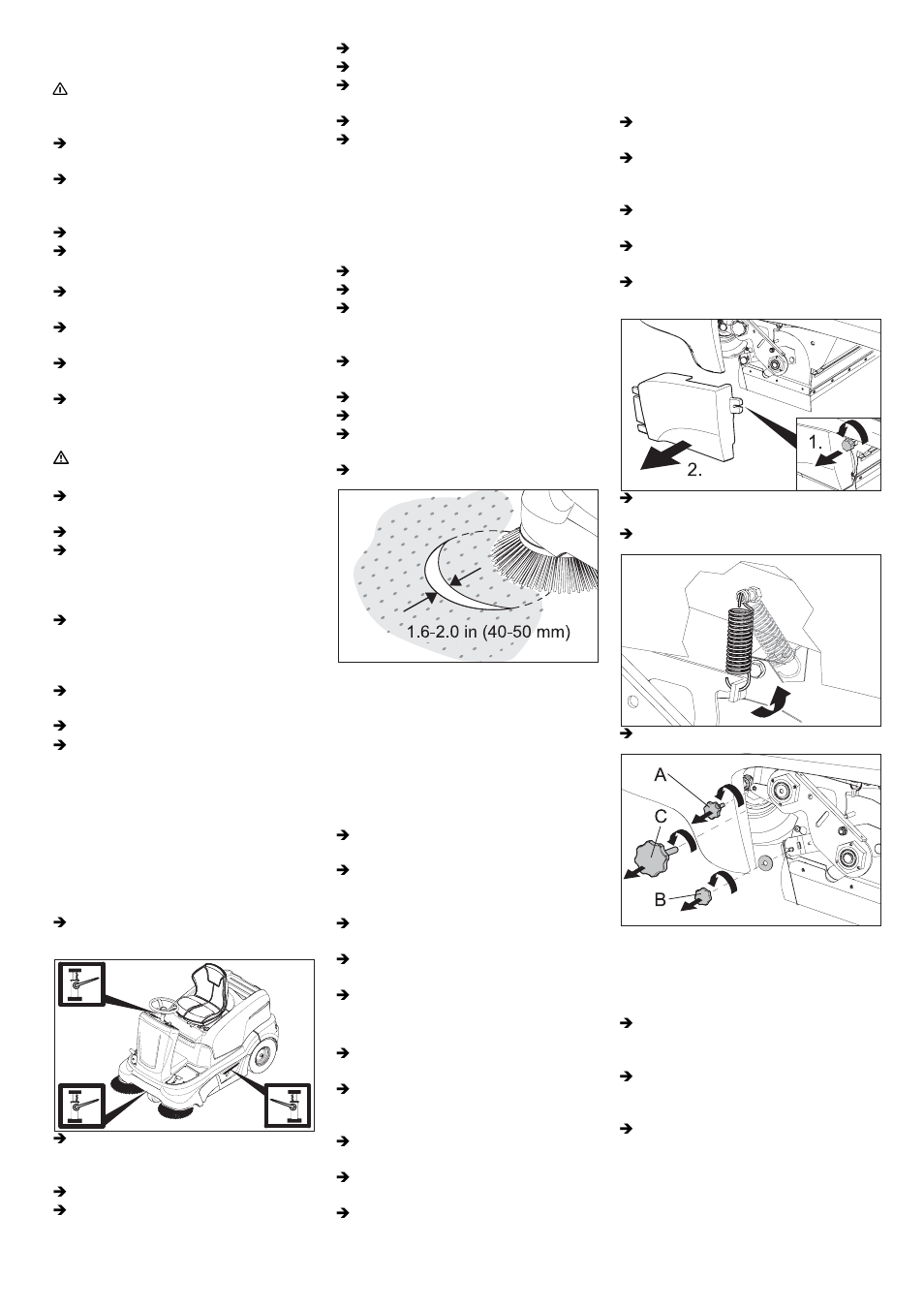 Windsor Sweeper RRB 360 User Manual | Page 50 / 60