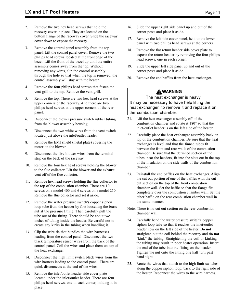 Waterpik Technologies pool/spa heater User Manual | Page 13 / 32
