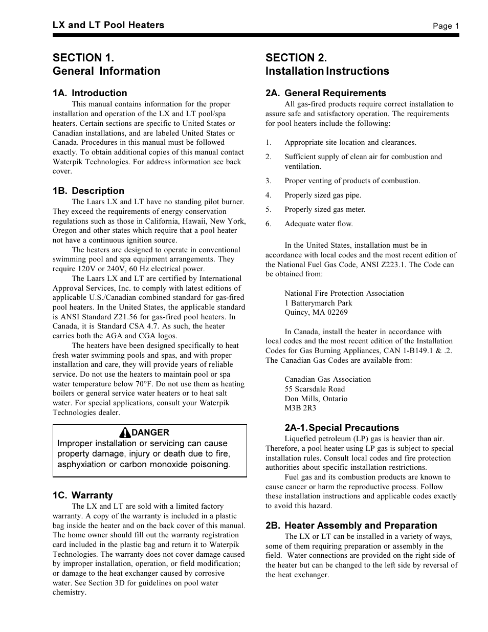 Waterpik Technologies pool/spa heater User Manual | Page 3 / 32