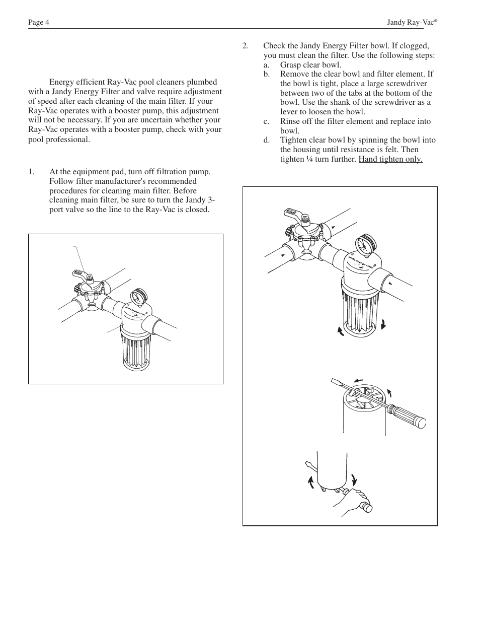 6a. speed adjustment | Waterpik Technologies JANDY RAY-VAC H0555100 User Manual | Page 6 / 16