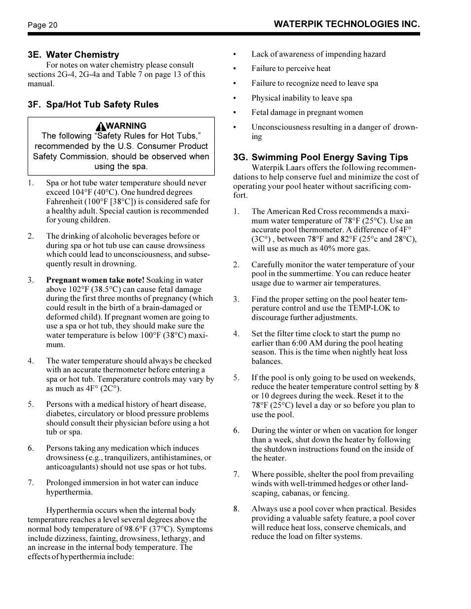 Waterpik Technologies LD User Manual | Page 22 / 28