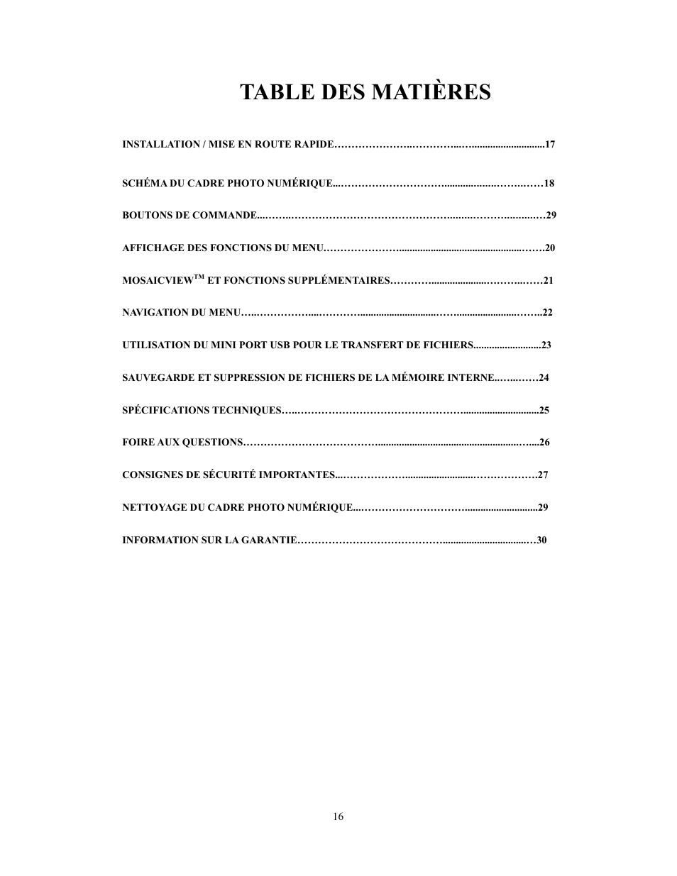 Westinghouse DPF-0702 User Manual | Page 17 / 48