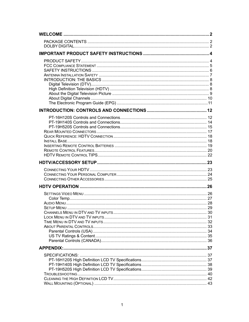 Westinghouse SK-16H120S User Manual | Page 3 / 46