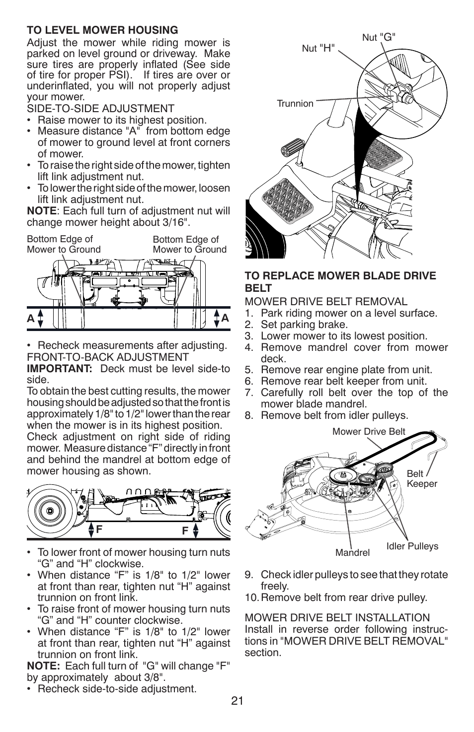 Weed Eater 96024000100 User Manual | Page 21 / 40