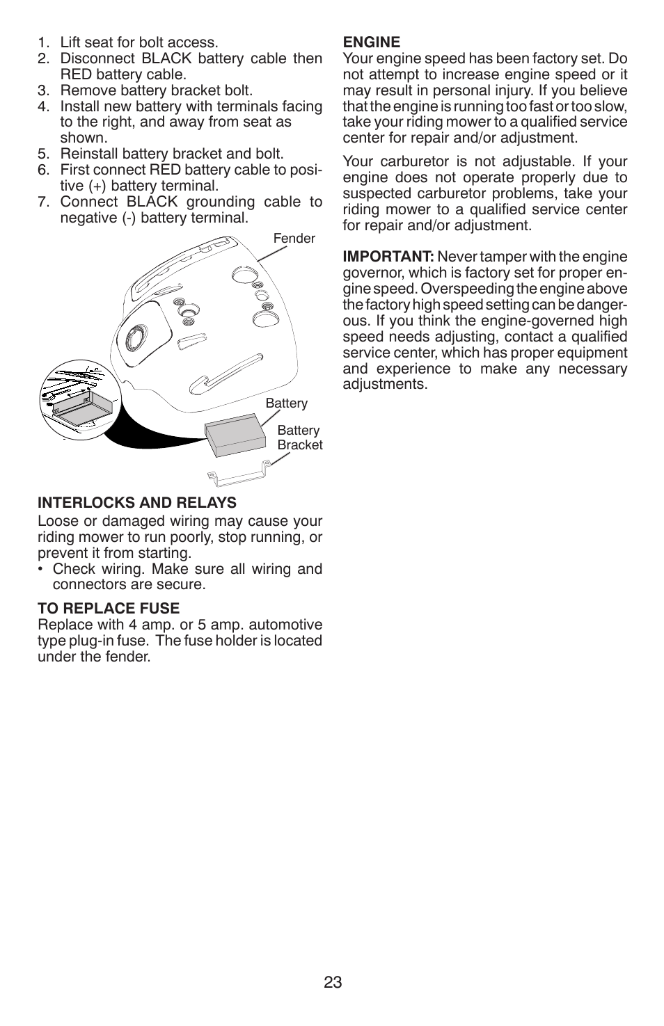 Weed Eater 96024000100 User Manual | Page 23 / 40