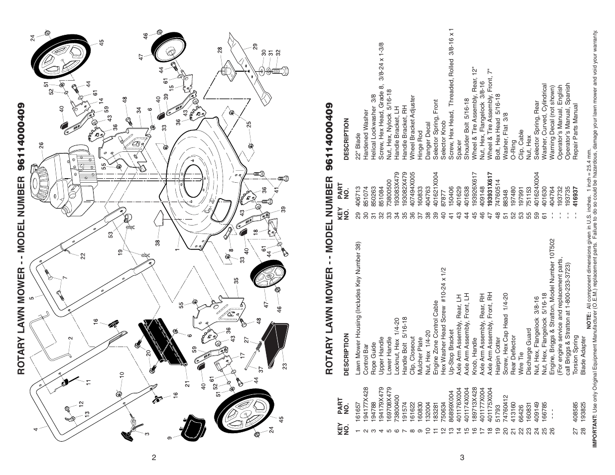 Weed Eater 96114000409 User Manual | Page 2 / 2