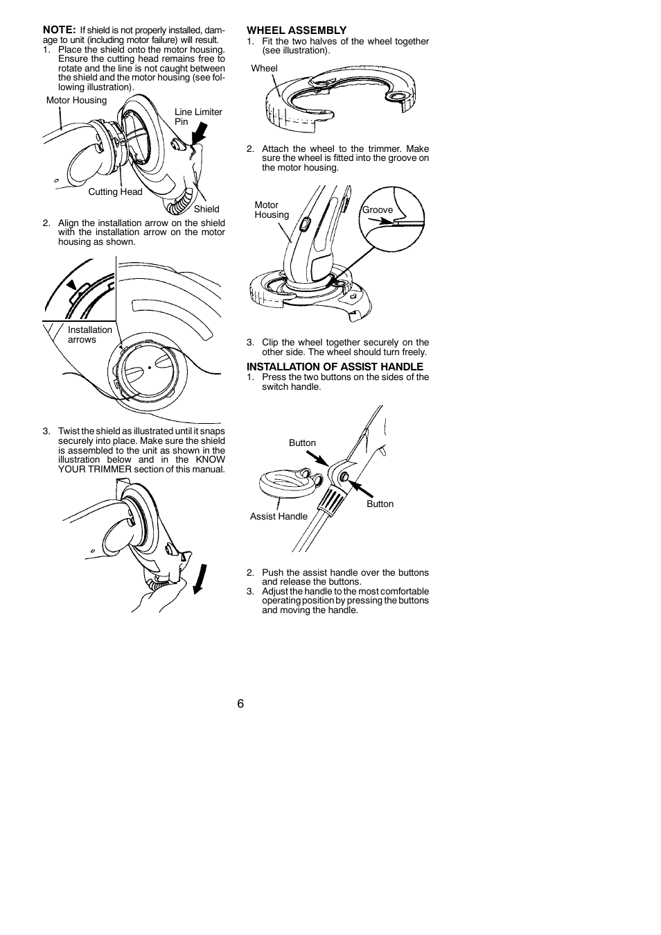 Weed Eater TWIST 'N EDGE 952711895 User Manual | Page 6 / 14