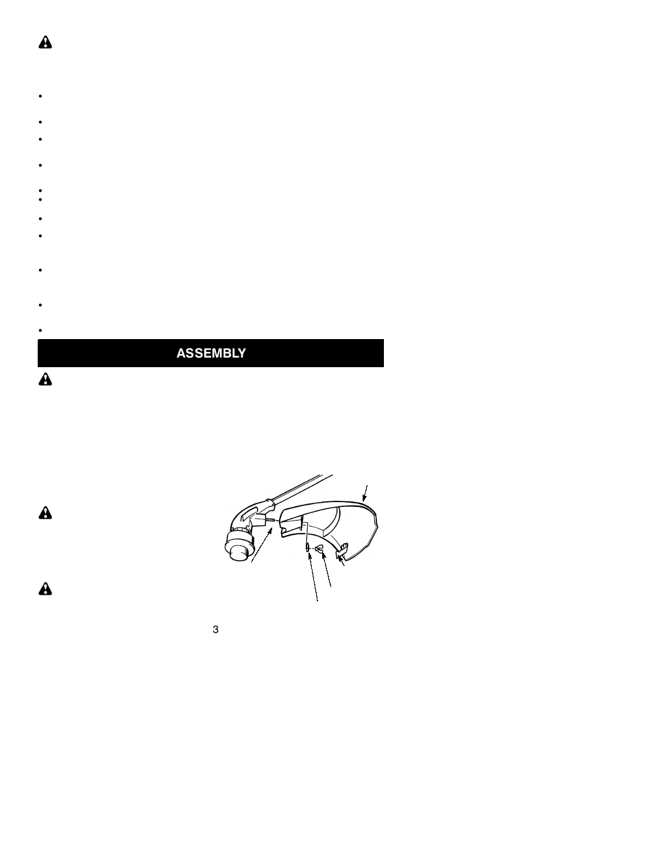 Assembly | Weed Eater Featherlite 25 HO SST User Manual | Page 3 / 11