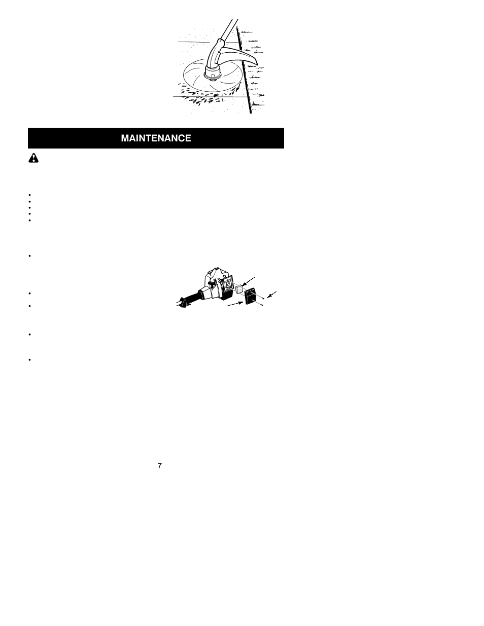 Maintenance | Weed Eater Featherlite 25 HO SST User Manual | Page 7 / 11