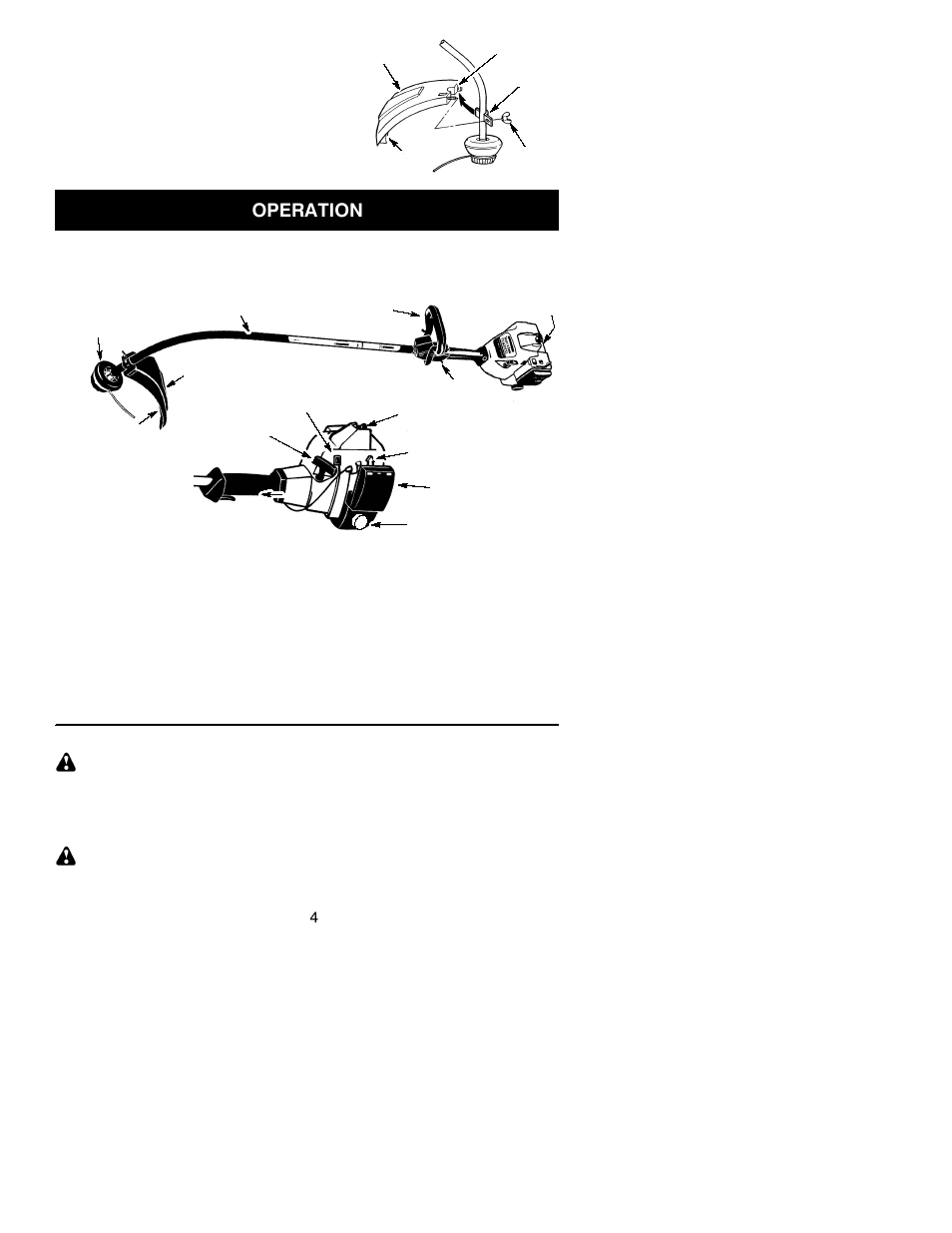 Operation | Weed Eater 530163711 User Manual | Page 4 / 12