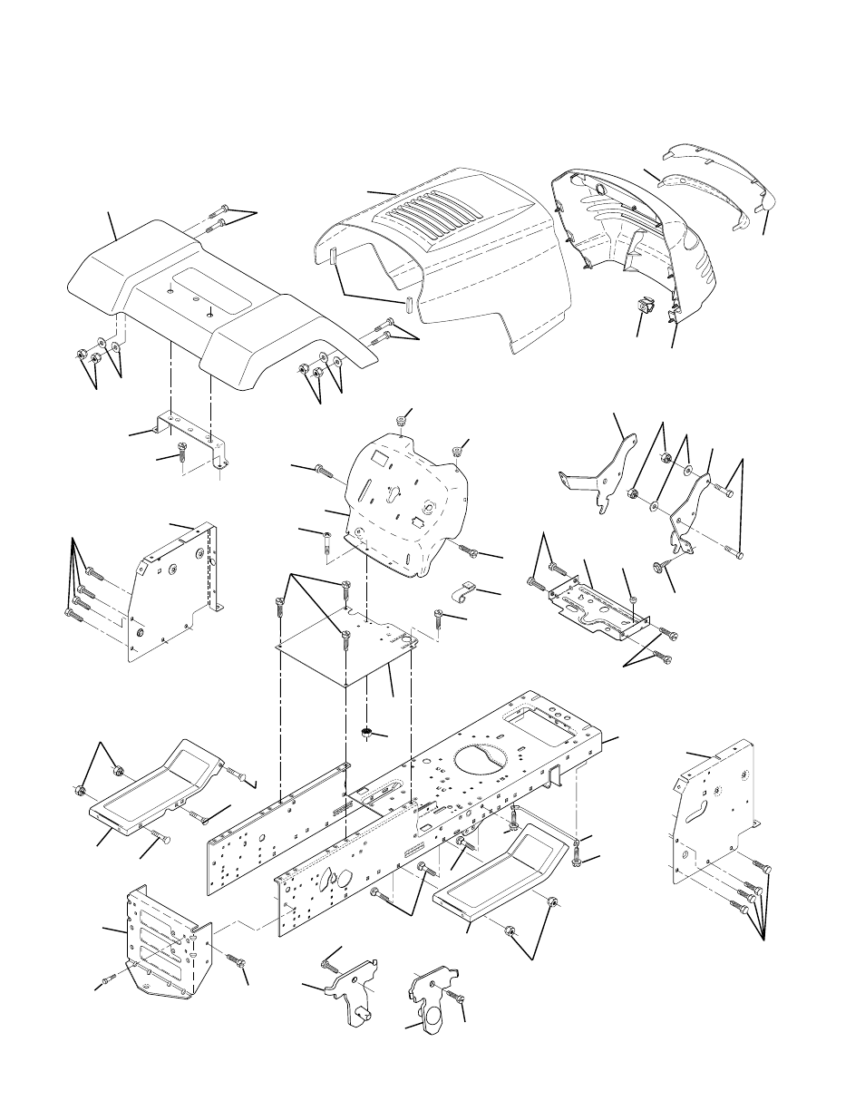 Repair parts, Chassis and enclosures | Weed Eater 177019 User Manual | Page 30 / 48