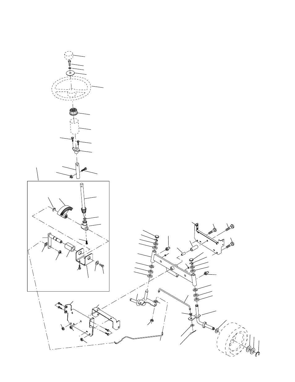 Repair parts, Steering assembly | Weed Eater 177019 User Manual | Page 34 / 48