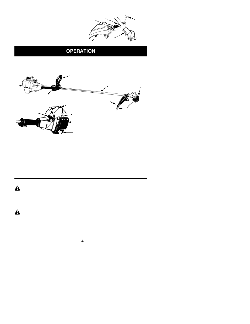 Operation | Weed Eater TWIST-N-EDGE 530086934 User Manual | Page 4 / 11