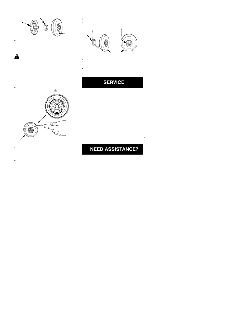 Service, Need assistance | Weed Eater 530086281 User Manual | Page 5 / 7