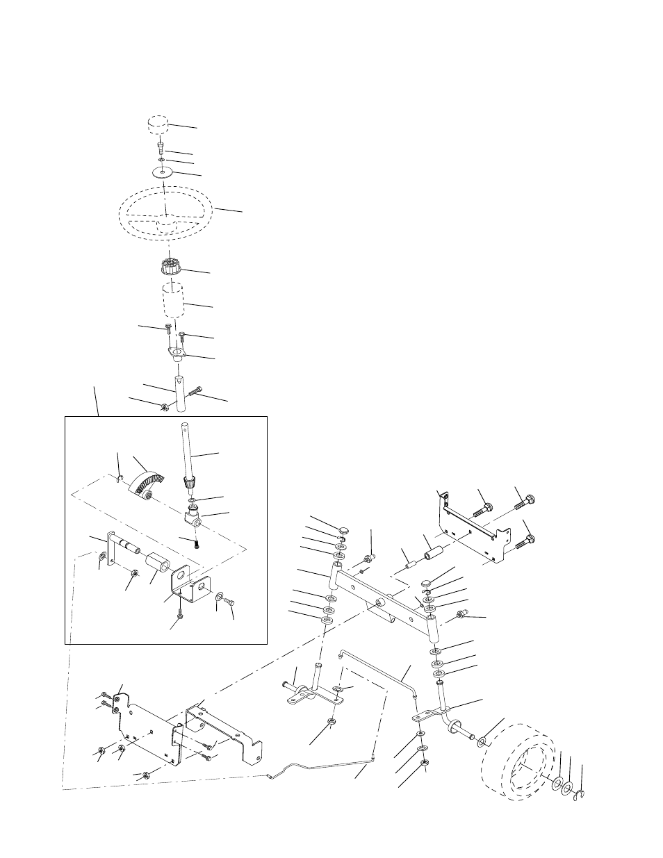 Repair parts, Steering assembly | Weed Eater 177677 User Manual | Page 34 / 48