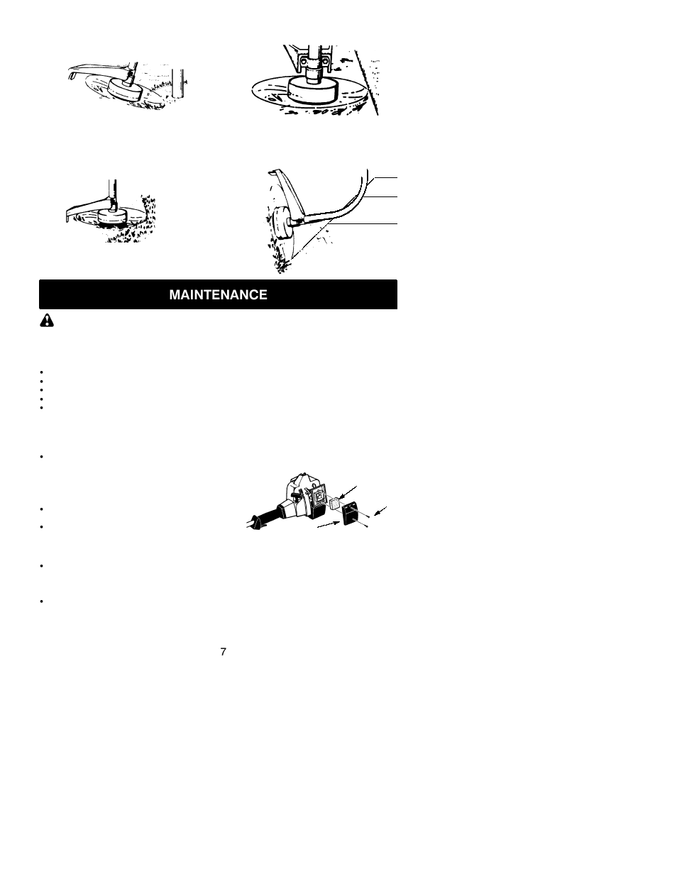 Maintenance | Weed Eater 530163506 User Manual | Page 7 / 11