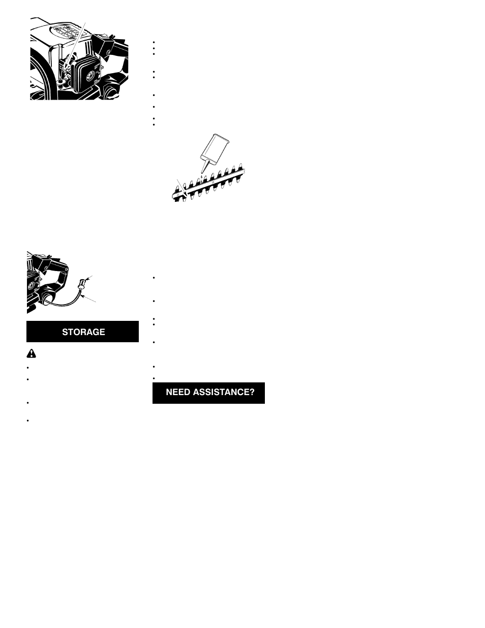 Storage, Need assistance | Weed Eater GHT 220 User Manual | Page 7 / 10