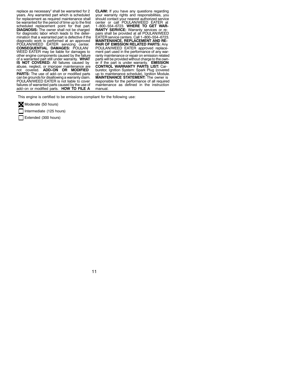 Weed Eater 530086924 User Manual | Page 11 / 11