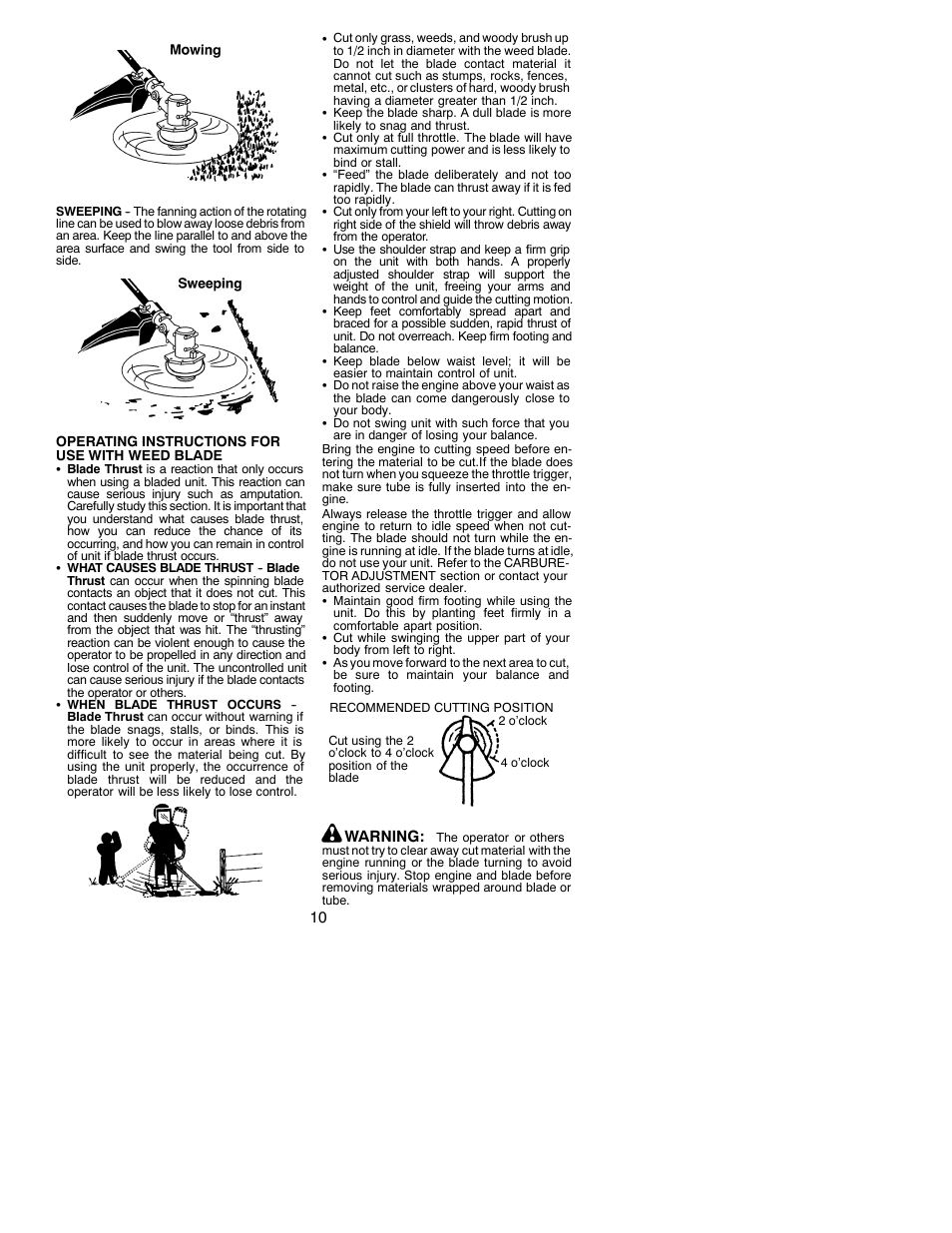Weed Eater 530086828 User Manual | Page 10 / 15