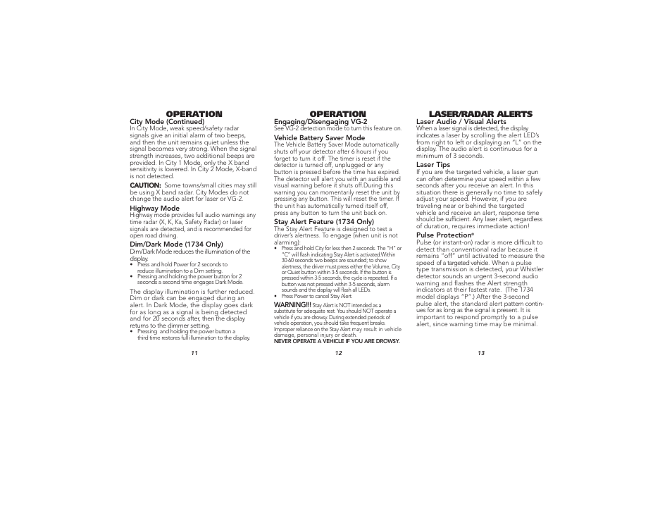 Whistler 1710 User Manual | Page 5 / 9