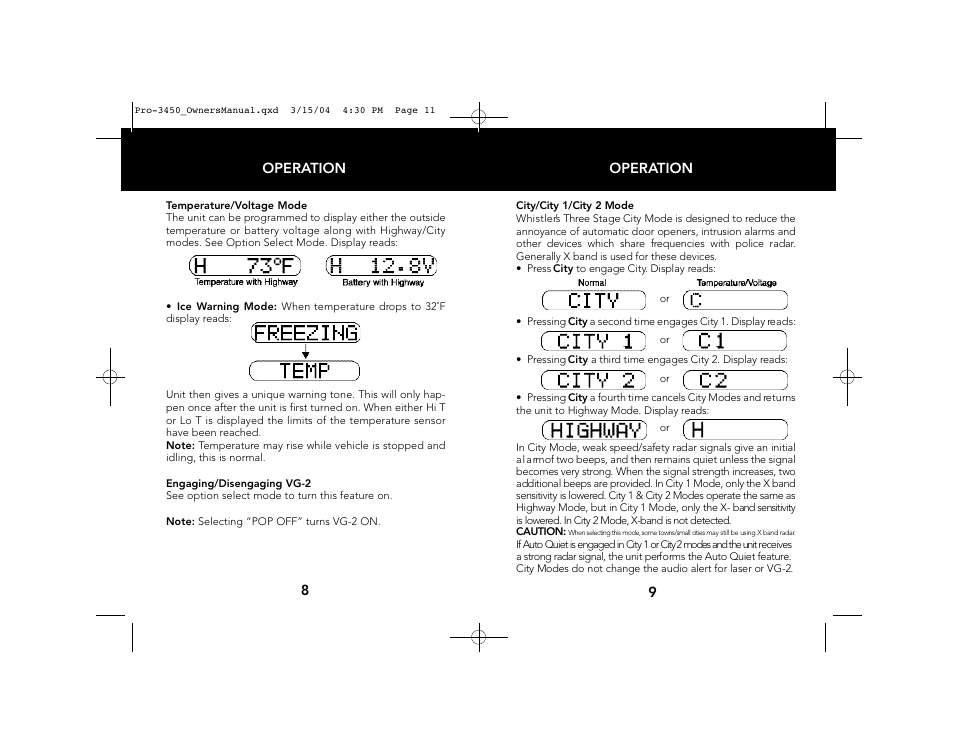 Whistler PRO-3450 User Manual | Page 6 / 16