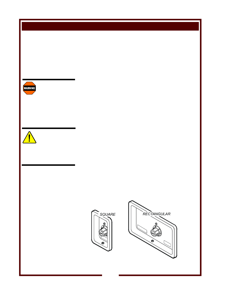 Installation, Warning, Caution | Wells BUILT-IN BAIN MARIE STYLE HEATED TANKS HT-527 User Manual | Page 6 / 14