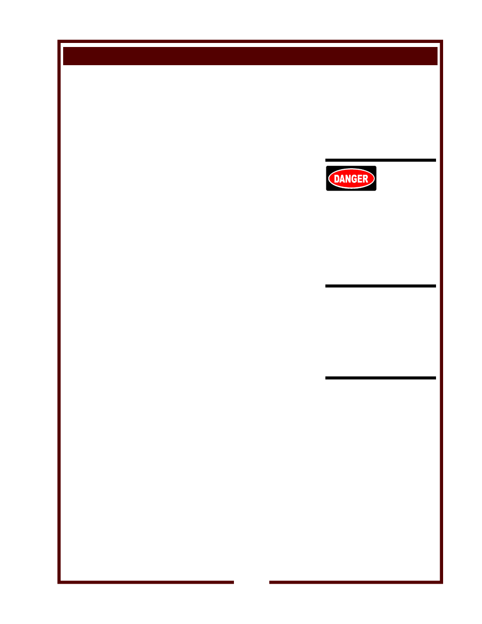 Maintenance schedules, Danger | Wells WV-4HS User Manual | Page 23 / 30