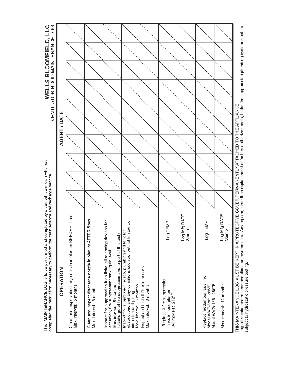 Wells bloomfield, llc | Wells WV-4HS User Manual | Page 25 / 30