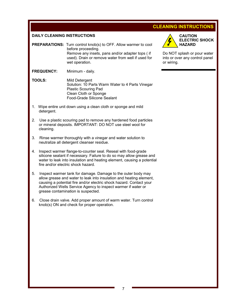 Wells HW/SMP-6D User Manual | Page 9 / 16