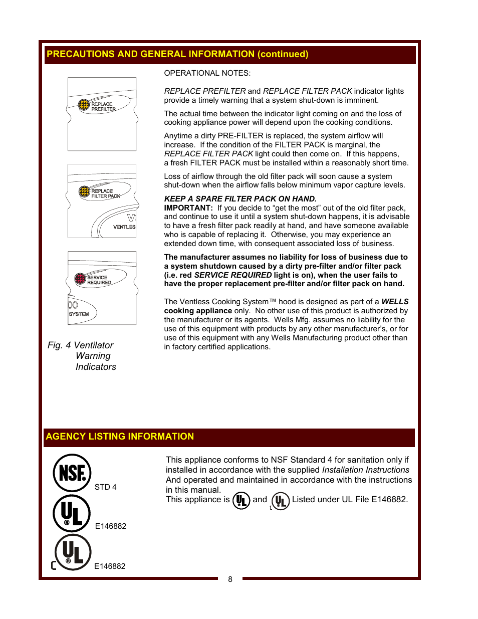 Wells WV-2HGRW User Manual | Page 10 / 32