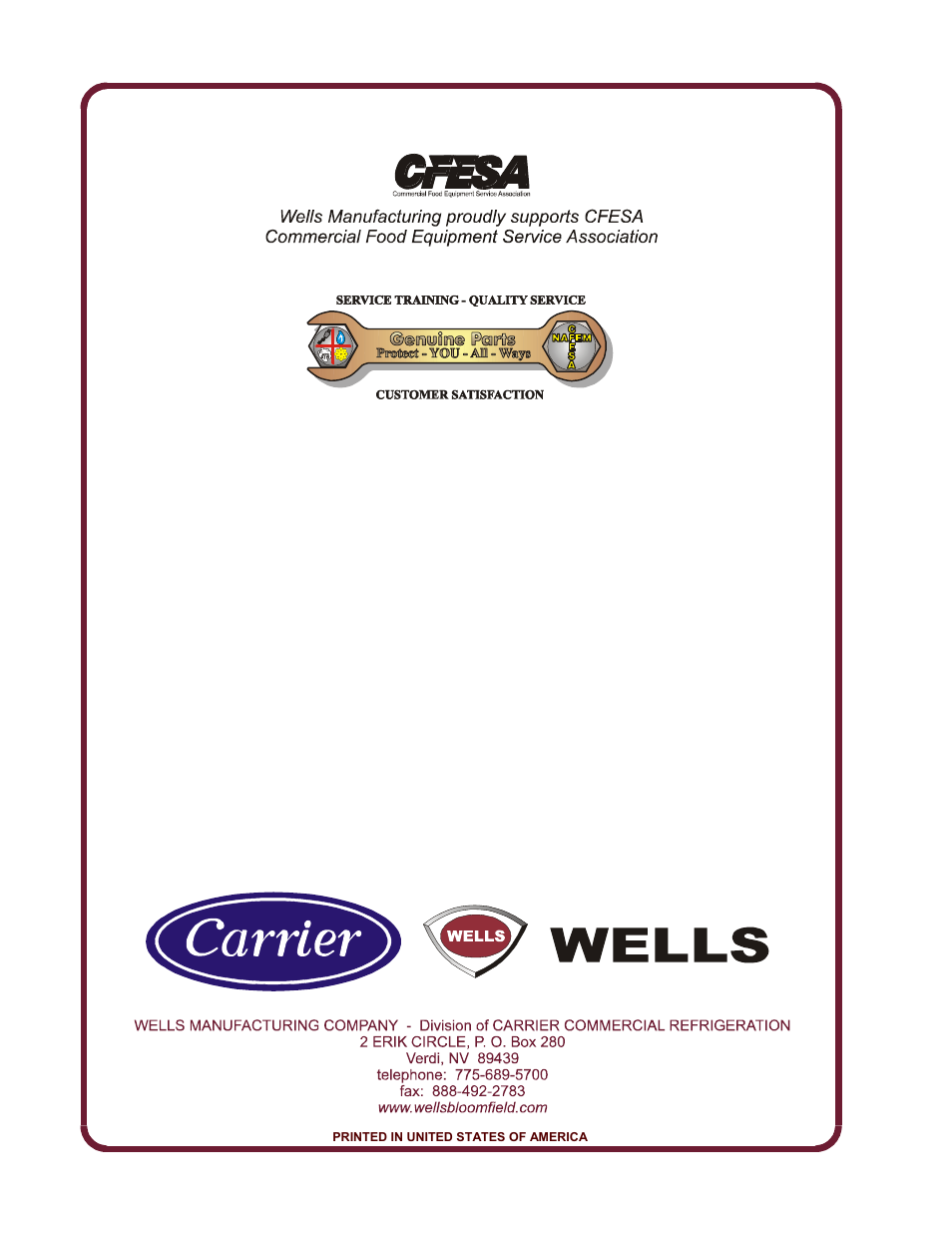 Wells HDW-2 User Manual | Page 14 / 14