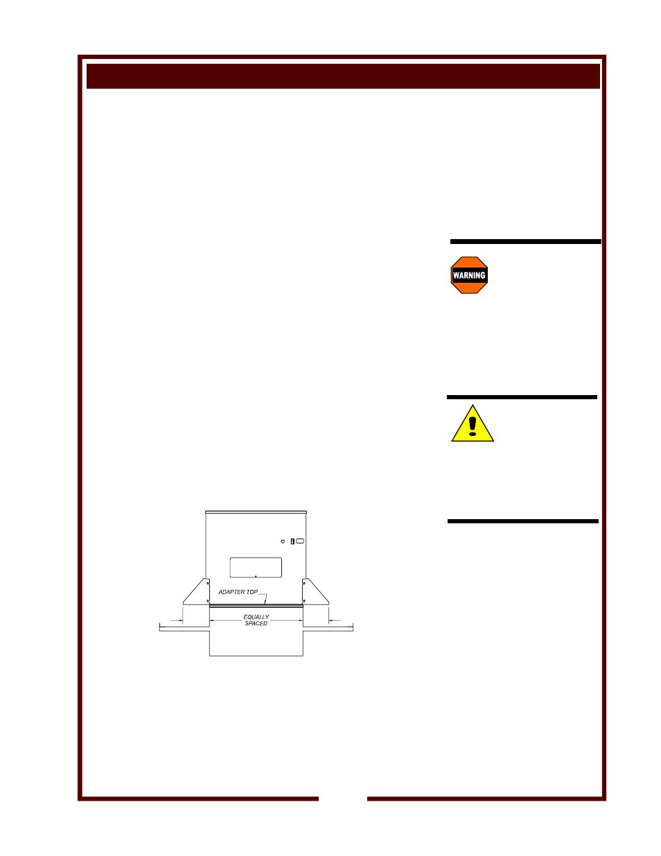 Installation, Warning, Caution | Wells WVSW VENTLESS HOOD User Manual | Page 7 / 14