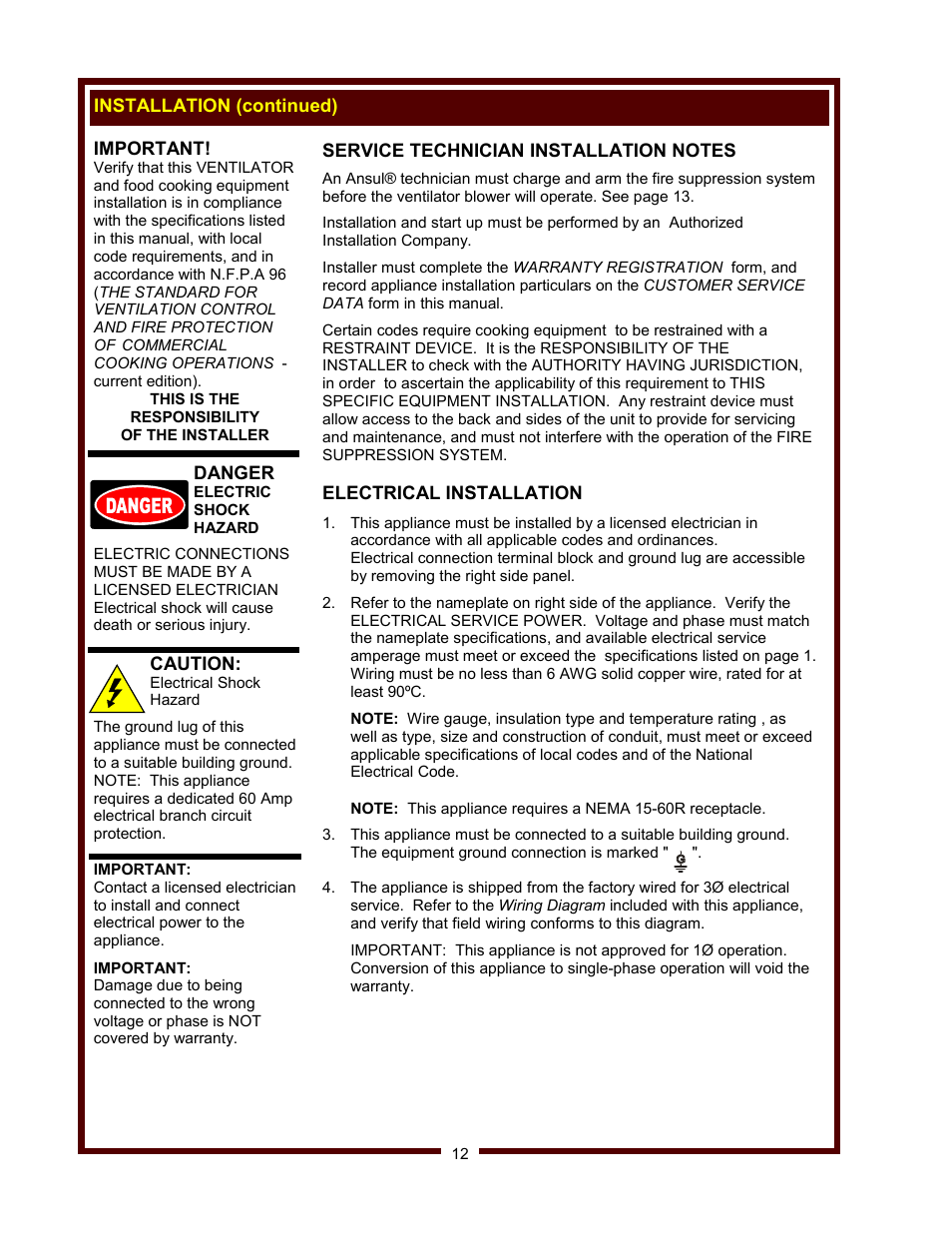 Wells WV-FGRW User Manual | Page 14 / 36