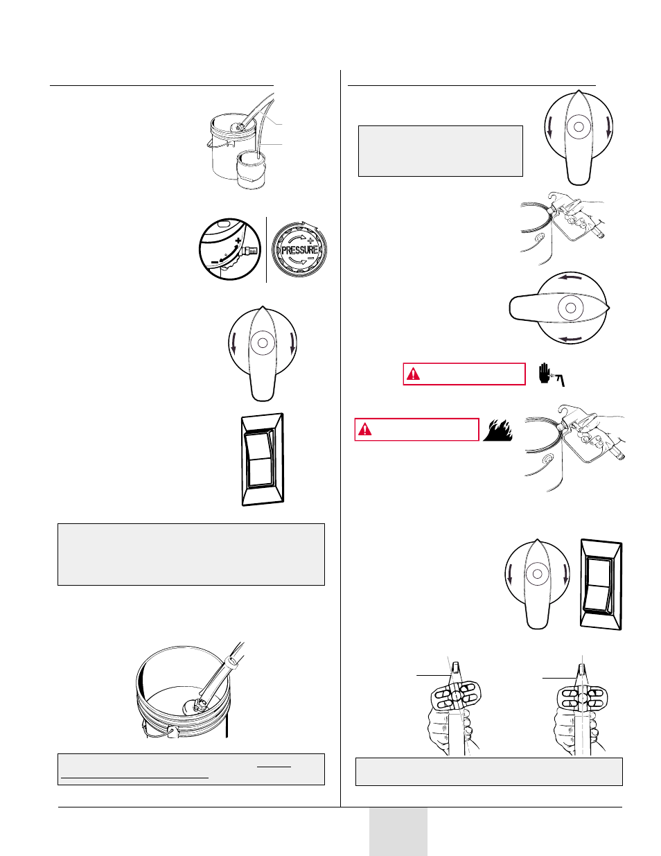 Urga y, Ebado, Advertencia | Español, Urga y cebado de la bomba, Urga y cebado de la manguera | Wagner SprayTech Model 9140 User Manual | Page 39 / 52