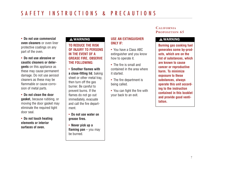 Wolf Appliance Company DUAL FUEL RANGES User Manual | Page 7 / 52
