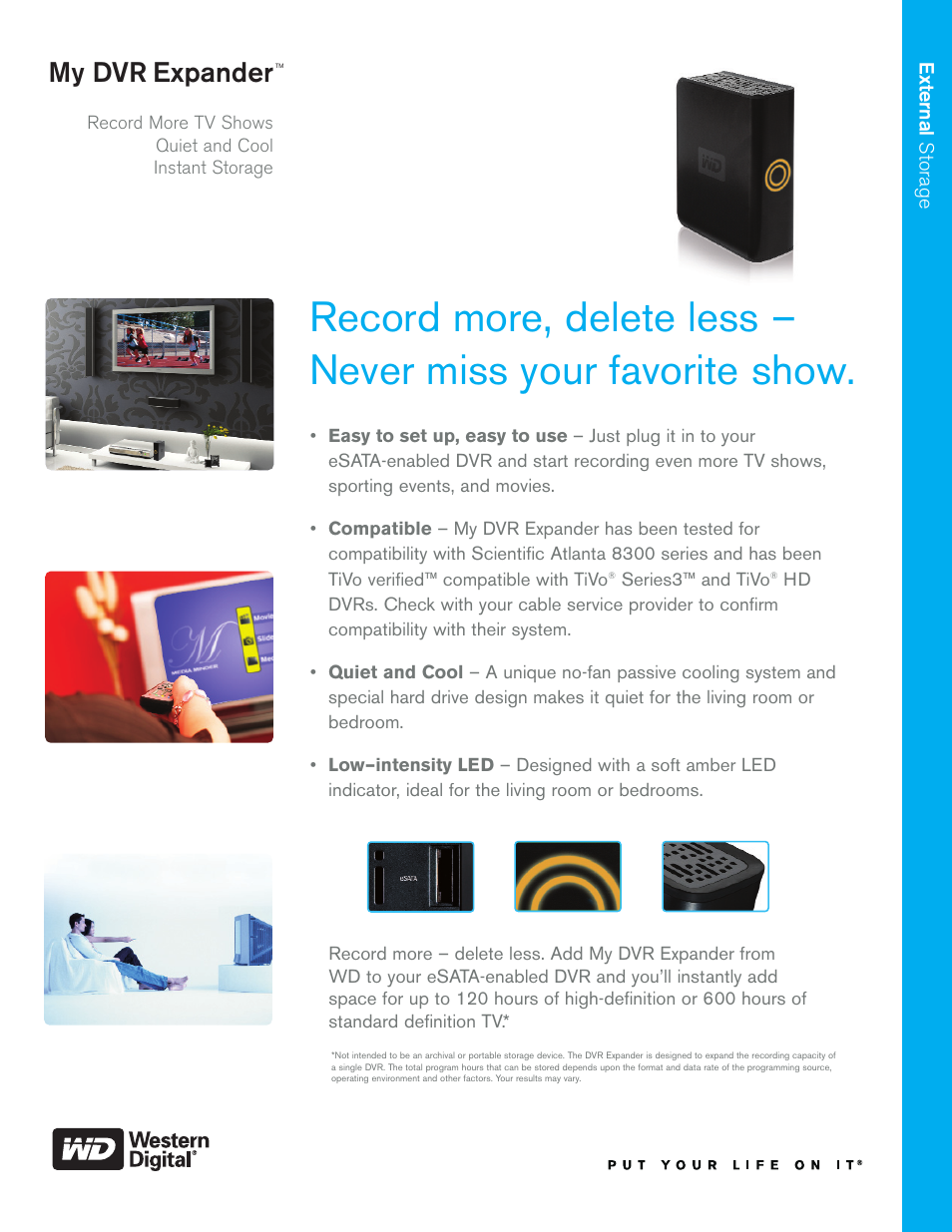 Western Digital My DVR Expander User Manual | 2 pages