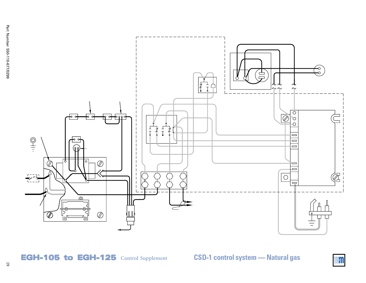 Schematic wiring diagram, Control supplement | Weil-McLain EGH-125 User Manual | Page 19 / 36