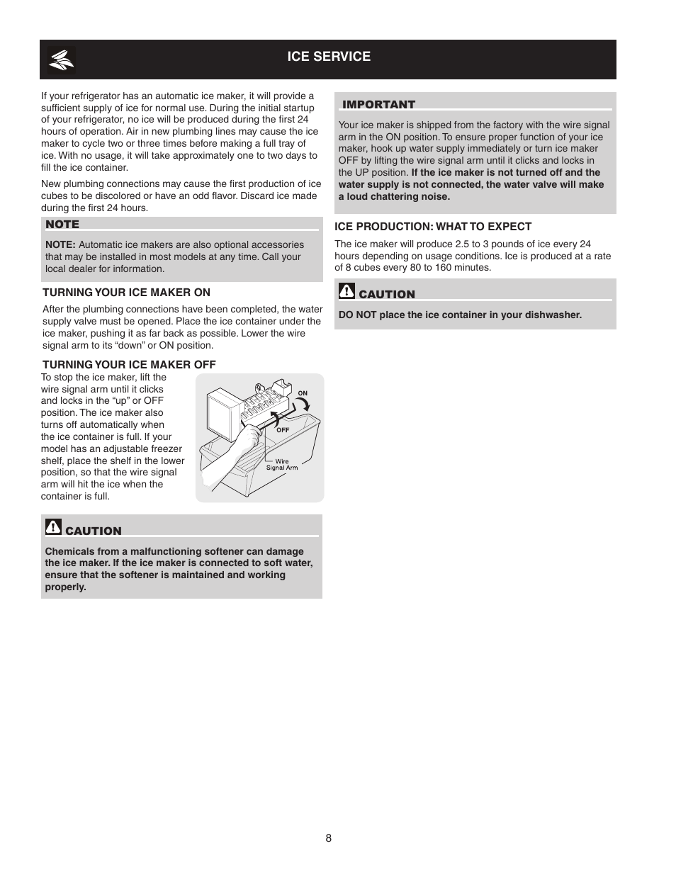 White-Westinghouse 241997501 User Manual | Page 8 / 12