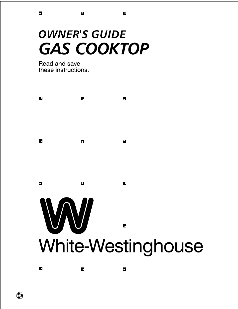 White-Westinghouse 318200659 User Manual | 12 pages
