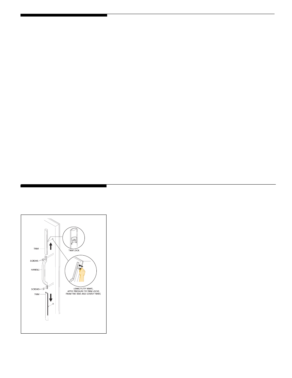 Care and cleaning, Removing the handles and doors | White-Westinghouse 218954301 User Manual | Page 13 / 40