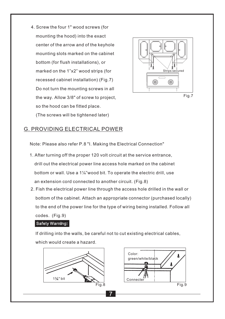 G. providing electrical power | Windster WS-55 SERIES User Manual | Page 9 / 20