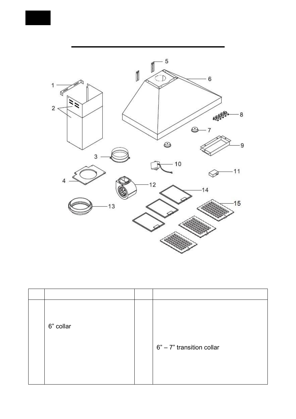 Part list / replacement 14, Part list / replacement | Windster RA-77 User Manual | Page 15 / 20