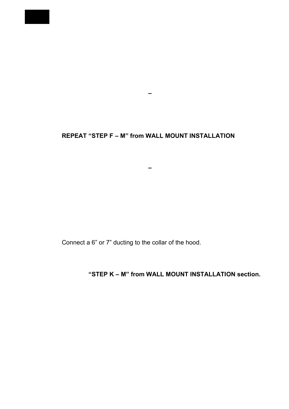 Installation 8, Installation diagram available on next page | Windster RA-77 User Manual | Page 9 / 20
